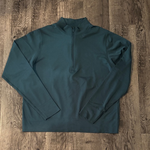 lululemon athletica Tops - Lululemon Swiftly Relaxed Quarter Zip - Teal - Size 12